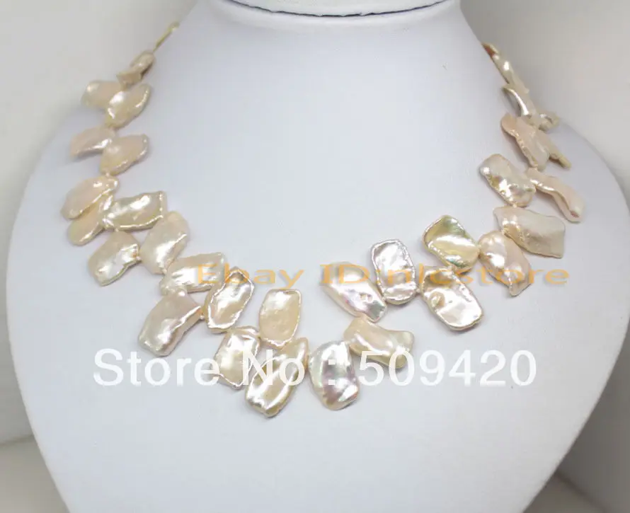Free ShippingExcellent top drilled natural pink keshi reborn pearl gem necklace 17" fashion
Free ShippingExcellent top drilled natural pink keshi reborn pearl gem necklace 17" fashion