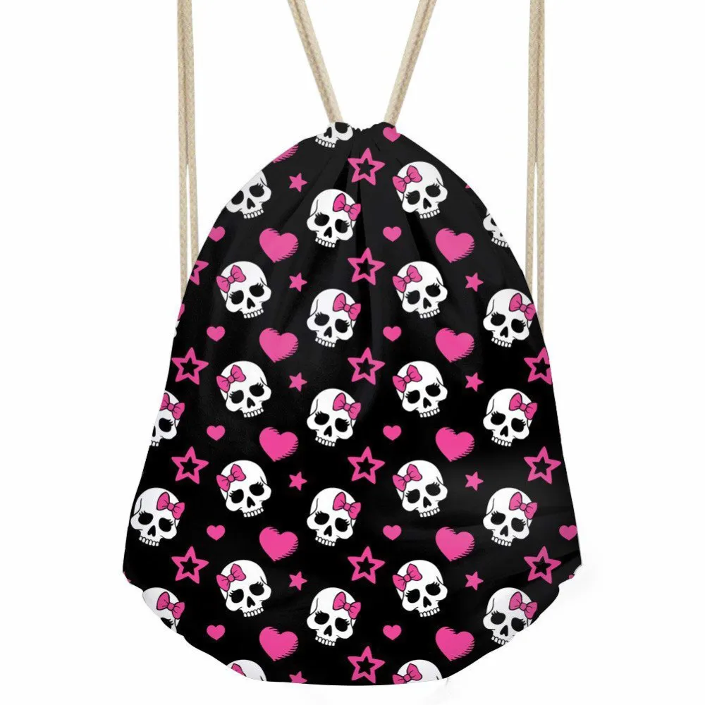 ThiKin Polyester Drawstring Bag Decor Skull String Modern Woman Girl Shoulder Bag Fashion School Backpack Mochila Feminia
ThiKin Polyester Drawstring Bag Decor Skull String Modern Woman Girl Shoulder Bag Fashion School Backpack Mochila Feminia