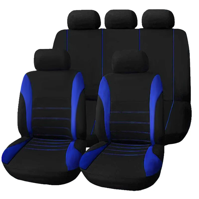 10 Pcs/Set Car Seat Covers Set for Auto with Steering Wheel+Belt Pad+Head Rests F-Best | Автомобили и мотоциклы