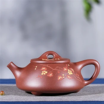 300ML Yixing Purple Clay Teapot Famous Handwork Raw Ore Dahongpao Mud Stone Scoop Pot Drinkware Tea Ceremony Black Tea Kettles
300ML Yixing Purple Clay Teapot Famous Handwork Raw Ore Dahongpao Mud Stone Scoop Pot Drinkware Tea Ceremony Black Tea Kettles