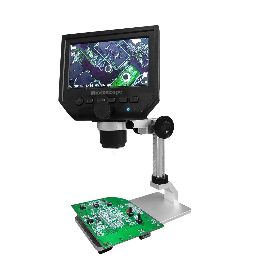 600X 4.3" 3.6MP LCD Display Electronic Digital Microscope with Adjustable Metal Stand Continuous Magnification G600
600X 4.3" 3.6MP LCD Display Electronic Digital Microscope with Adjustable Metal Stand Continuous Magnification G600