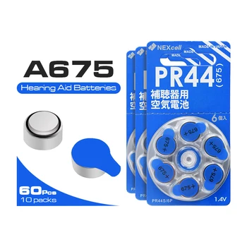 60 Pcs 1.4V A675 PR44 Hearing Aid Battery 675DS VT675 XL675 AP675 675HPX 675A R675ZA 675AE L675ZA AC675E ME9Z Button Batteries
60 Pcs 1.4V A675 PR44 Hearing Aid Battery 675DS VT675 XL675 AP675 675HPX 675A R675ZA 675AE L675ZA AC675E ME9Z Button Batteries