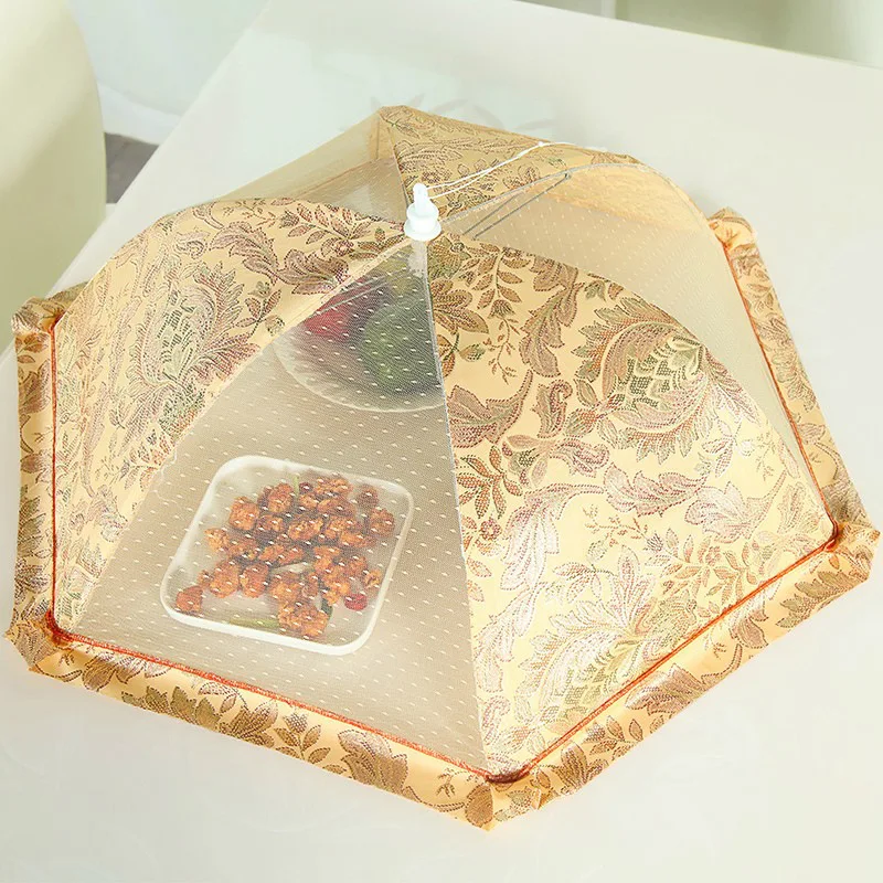 Kitchen Foldable Screen Table Cover Fly-proof Cover Vegetable Cover Household Double Bone Vegetable Umbrella Food Cover
Kitchen Foldable Screen Table Cover Fly-proof Cover Vegetable Cover Household Double Bone Vegetable Umbrella Food Cover
