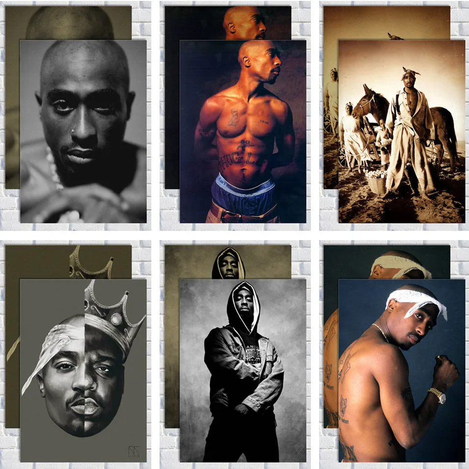 2PAC tupac hiphop /kraft paper/Wall stickers/cafe bar poster/Retro Poster/decorative painting
2PAC tupac hiphop /kraft paper/Wall stickers/cafe bar poster/Retro Poster/decorative painting