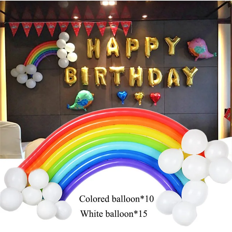 25pcs/set DIY Magic Balloon Christmas Decor Children Birthday Party Gift Decorations Ornaments Strip Rainbow Balloon Set
25pcs/set DIY Magic Balloon Christmas Decor Children Birthday Party Gift Decorations Ornaments Strip Rainbow Balloon Set