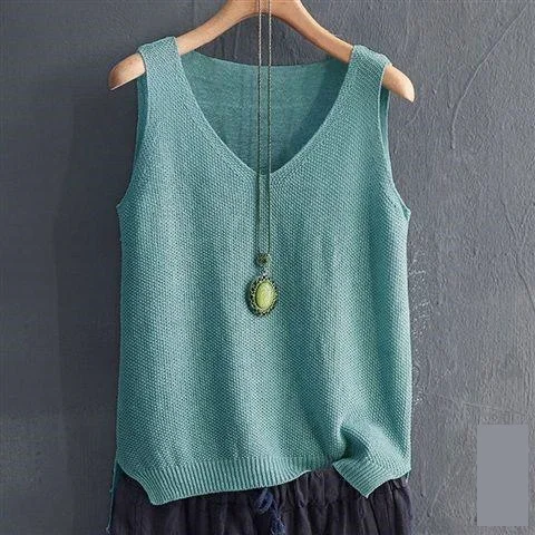 Korea Loose large size Sling vest Female summer Ice silk knitting Sleeveless t-shirt vest Tops Fashionable female clothing 1242
Korea Loose large size Sling vest Female summer Ice silk knitting Sleeveless t-shirt vest Tops Fashionable female clothing 1242
