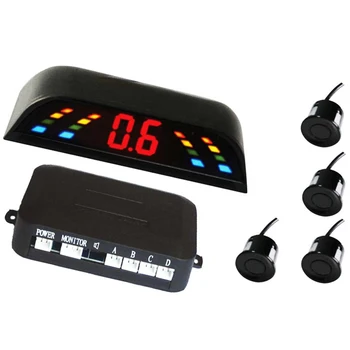 Universal LED Display Car Parking Sensor Kit 4 Sensors Reverse Assistance Backup Radar Detector Monitor Parking System 6 Color
Universal LED Display Car Parking Sensor Kit 4 Sensors Reverse Assistance Backup Radar Detector Monitor Parking System 6 Color
