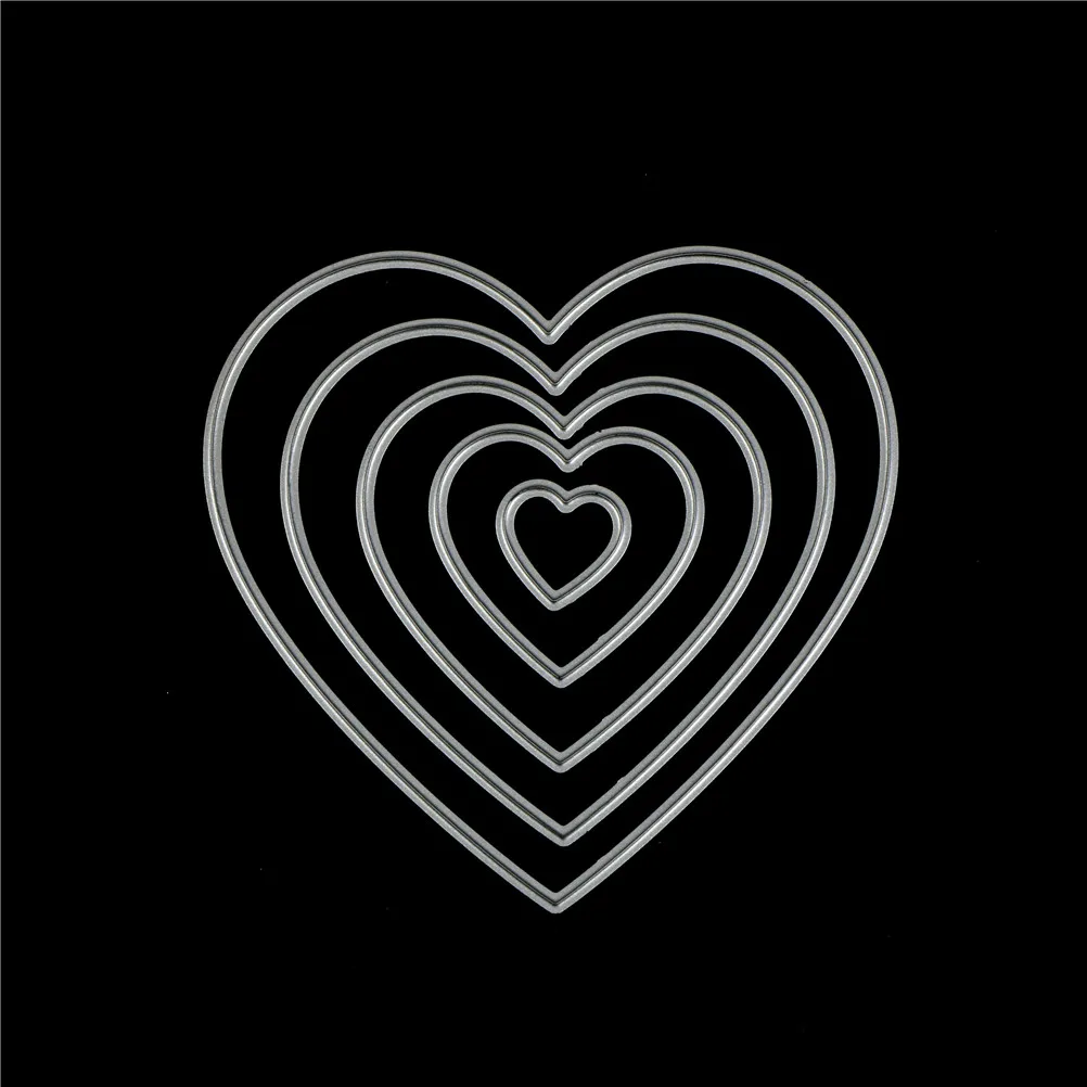 5pcs heart shape DIY Metal Stencil Craft Cards Multi-layers Geometric Polygon Album Book
5pcs heart shape DIY Metal Stencil Craft Cards Multi-layers Geometric Polygon Album Book