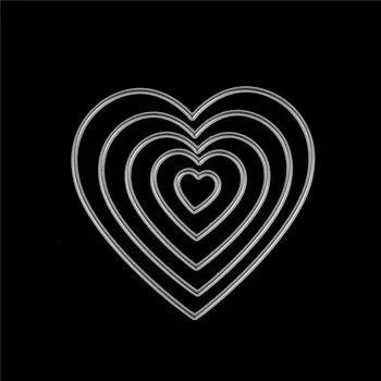 5pcs heart shape DIY Metal Stencil Craft Cards Multi-layers Geometric Polygon Album Book
5pcs heart shape DIY Metal Stencil Craft Cards Multi-layers Geometric Polygon Album Book