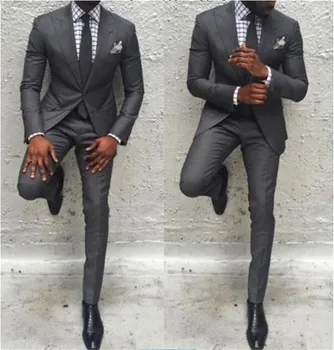 Fashion Grey Men Suit Slim Fit Men Suits Latest Coat Pant Design Wedding Party Blazer Groom Tuxedos Costum Made Jacket+Pants
Fashion Grey Men Suit Slim Fit Men Suits Latest Coat Pant Design Wedding Party Blazer Groom Tuxedos Costum Made Jacket+Pants