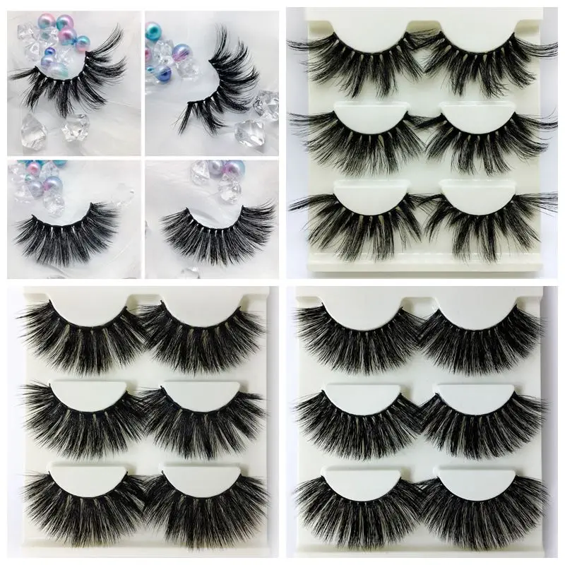 NEW 3 Pairs 3D Mink Hair False Eyelashes Criss-cross Wispy Cross Fluffy 25mm Eyelashes Extension Handmade Eye Makeup Tools
NEW 3 Pairs 3D Mink Hair False Eyelashes Criss-cross Wispy Cross Fluffy 25mm Eyelashes Extension Handmade Eye Makeup Tools