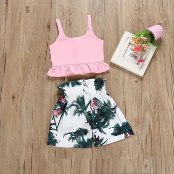 Wholesale Girls' clothing set fashion Black hem short sleeve shirt+ Red overalls solid pants 2pcs suit Summer kids clothes 1-7Y
Wholesale Girls' clothing set fashion Black hem short sleeve shirt+ Red overalls solid pants 2pcs suit Summer kids clothes 1-7Y