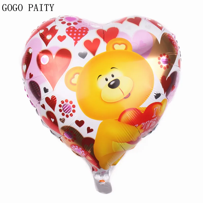 GOGO PAITY бесплатная доставка новый алюминиевый воздушный шар в виде сердца и