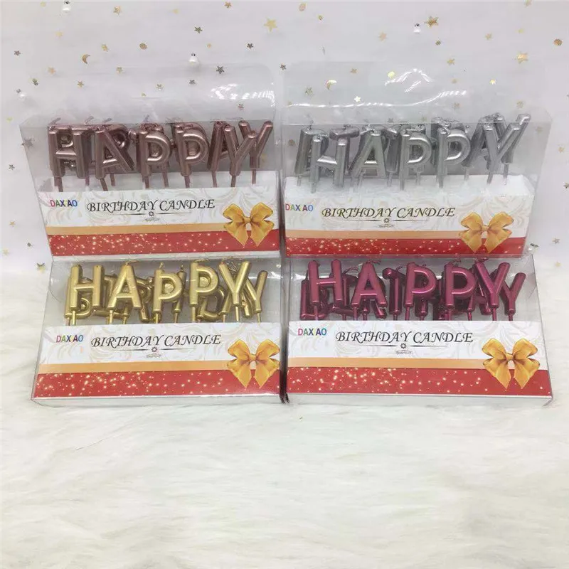 1 Pcs Letter Happy Birthday Candle Rose Gold Sliver Red Cake Birthday Party Festival Candles for Cake Decoration Supply
1 Pcs Letter Happy Birthday Candle Rose Gold Sliver Red Cake Birthday Party Festival Candles for Cake Decoration Supply