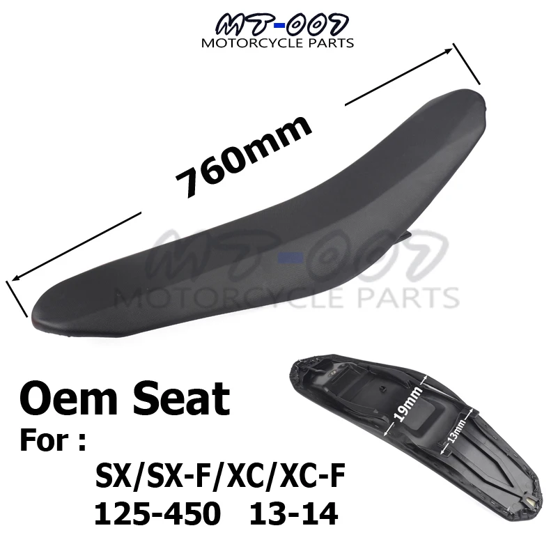 New OEM Seat For SX SXF XC XCF 125 200 250 300 400 450 2013 2014 Dirt Bike Motocross Enduro Motorcycle MX Supermoto Racing
New OEM Seat For SX SXF XC XCF 125 200 250 300 400 450 2013 2014 Dirt Bike Motocross Enduro Motorcycle MX Supermoto Racing