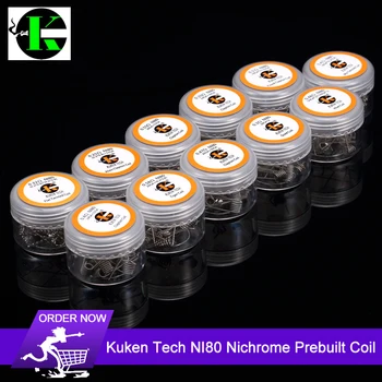 Kuken Tech NI80 Nichrome High Density Prebuilt Coils Premade Coil for Electronic Cigarette RDA RTA RDTA Atomizer Heating Wire
Kuken Tech NI80 Nichrome High Density Prebuilt Coils Premade Coil for Electronic Cigarette RDA RTA RDTA Atomizer Heating Wire