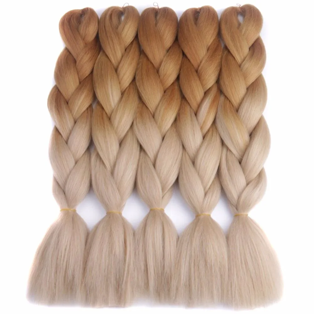 Chorliss 24" Straight Jumbo Ombre Braiding Hair Dark BlobdeTBlonde Synthetic Hair Extensions Crochet Braids 100g/pack
Chorliss 24" Straight Jumbo Ombre Braiding Hair Dark BlobdeTBlonde Synthetic Hair Extensions Crochet Braids 100g/pack