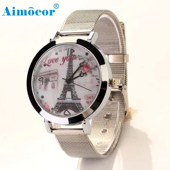 2017Newly Designed Relogio Feminino Clock Women Lady LOVE Eiffel Tower Round Quartz Analog Bracelet Wrist Watch Gift Dropship627
2017Newly Designed Relogio Feminino Clock Women Lady LOVE Eiffel Tower Round Quartz Analog Bracelet Wrist Watch Gift Dropship627