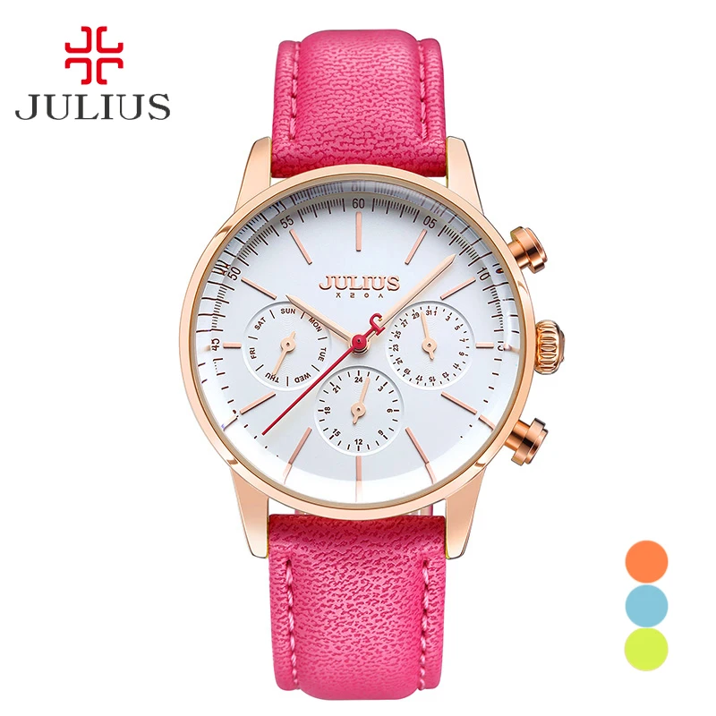 Real Functions JULIUS Women's Watch Japan Quartz Hours Fashion Clock Bracelet Sport Leather Auto Date Birthday Girl Gift 862
Real Functions JULIUS Women's Watch Japan Quartz Hours Fashion Clock Bracelet Sport Leather Auto Date Birthday Girl Gift 862