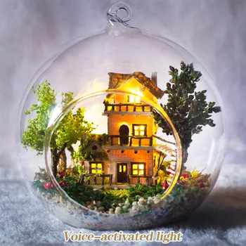 DIY Romantic Glass House 3D Miniature Assemble Mini Norwegian Tree House Building Dollhouse with Funitures Toys Birthday Gifts
DIY Romantic Glass House 3D Miniature Assemble Mini Norwegian Tree House Building Dollhouse with Funitures Toys Birthday Gifts