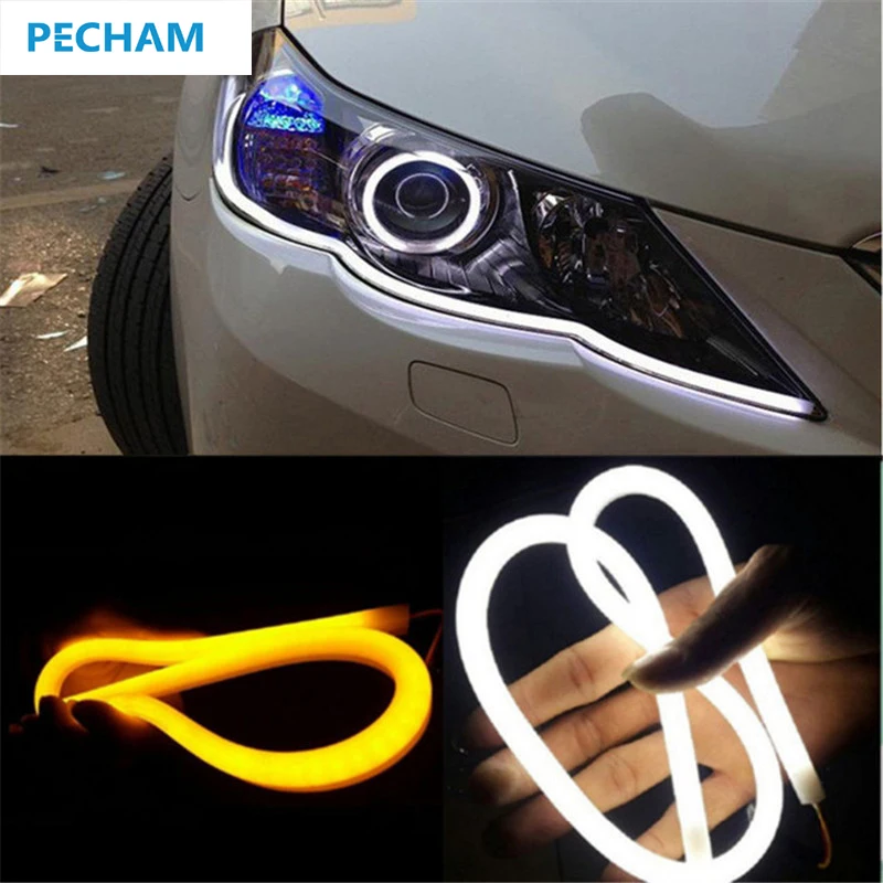 Pecham 2pcs 30cm 40cm 60cm 12V LED car day light flexible DRL automobiles turning signals light auto cob daytime running lights
Pecham 2pcs 30cm 40cm 60cm 12V LED car day light flexible DRL automobiles turning signals light auto cob daytime running lights