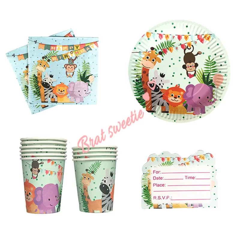 Jungle Animal Birthday Decoration Supplies Zoo Theme Party Tableware Paper Plates Tablecloth Favors Happy Birthday Banner Cups
Jungle Animal Birthday Decoration Supplies Zoo Theme Party Tableware Paper Plates Tablecloth Favors Happy Birthday Banner Cups
