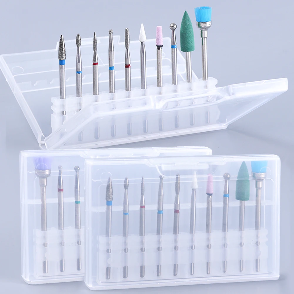 Nail Drill Bits Set Box Cuticle Electric Manicure Pedicure Diamond Ceramic Brush File Milling Machine Accessories Tool TRHZ01-04
Nail Drill Bits Set Box Cuticle Electric Manicure Pedicure Diamond Ceramic Brush File Milling Machine Accessories Tool TRHZ01-04