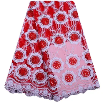 White+Red African Lace Fabric 2019 High Quality French Tulle Lace Fabric With Stones Nigerian Milk Silk Mesh Lace Fabrics Y1515
White+Red African Lace Fabric 2019 High Quality French Tulle Lace Fabric With Stones Nigerian Milk Silk Mesh Lace Fabrics Y1515