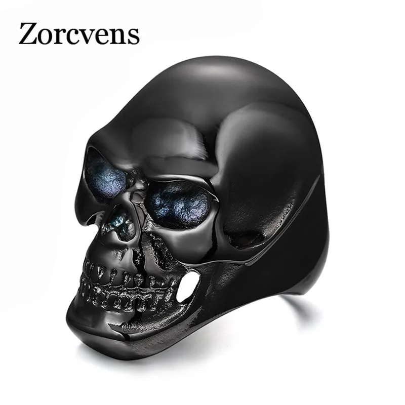 ZORCVENS 2019 fashion black ring for men skull stainless steel holloween bike jewelry gifts
ZORCVENS 2019 fashion black ring for men skull stainless steel holloween bike jewelry gifts