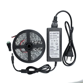 5M 24V LED Strip Light 5050 SMD 300Leds Non-waterproof LED Tape Ribbon With 24V 2A Power Adapter Green Blue Red White Warm White
5M 24V LED Strip Light 5050 SMD 300Leds Non-waterproof LED Tape Ribbon With 24V 2A Power Adapter Green Blue Red White Warm White