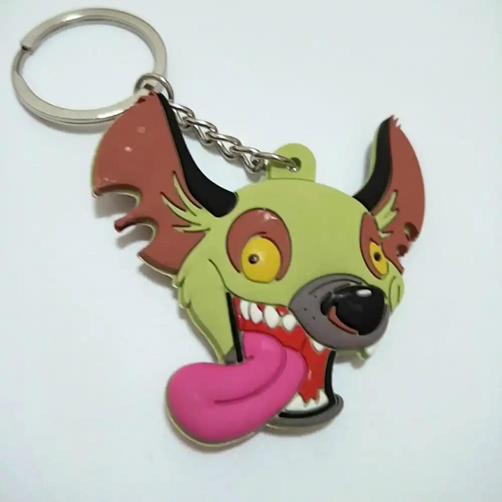 Kartun Proteles Cristatus Cosplay Gantungan Kunci Hyena Animal Pvc