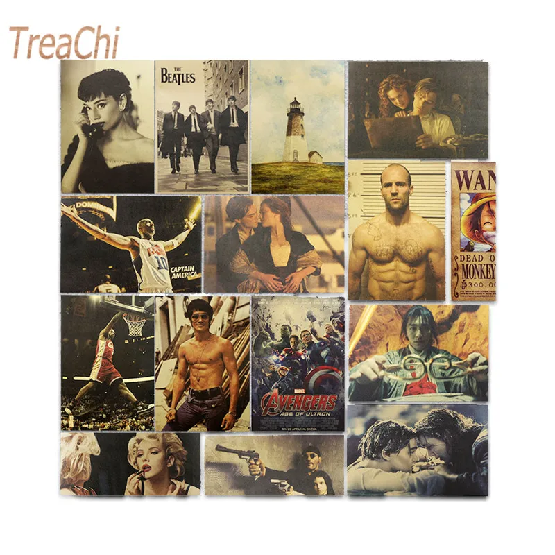 1Pcs Vintage Poster Adornment Bar Counter Retro Kraft Paper Posters Movie Poster Wall Stickers Home Decor 50*35cm
1Pcs Vintage Poster Adornment Bar Counter Retro Kraft Paper Posters Movie Poster Wall Stickers Home Decor 50*35cm