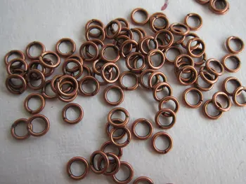 6mm x 18 gauge, 4.2mm ID, Copper-plated, Antiqued Finish, Open Jump Rings - Available in 50, 100 & 200 Jumpring Pkgs and in Larg 
6mm x 18 gauge, 4.2mm ID, Copper-plated, Antiqued Finish, Open Jump Rings - Available in 50, 100 & 200 Jumpring Pkgs and in Larg