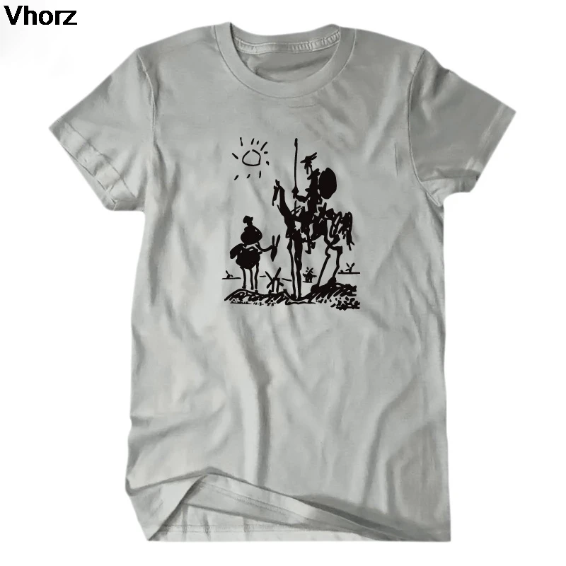 Picasso art painting men short-sleeve t shirt 100% cotton tee tshirt funny Don Quixote knight top women homme
Picasso art painting men short-sleeve t shirt 100% cotton tee tshirt funny Don Quixote knight top women homme