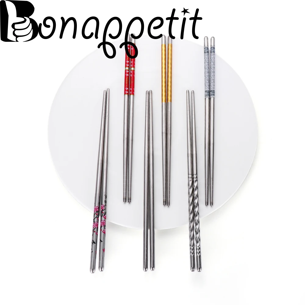 1 Pair Durable Stainless Steel Chopsticks Food Stick Chinese Traditional Flowers Pattern Chopsticks Tableware Kitchen Tools
1 Pair Durable Stainless Steel Chopsticks Food Stick Chinese Traditional Flowers Pattern Chopsticks Tableware Kitchen Tools