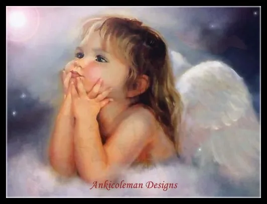 

The Toddler Angel - Counted Cross Stitch Kits - DIY Handmade Needlework For Embroidery 14 ct Cross Stitch Sets DMC Color