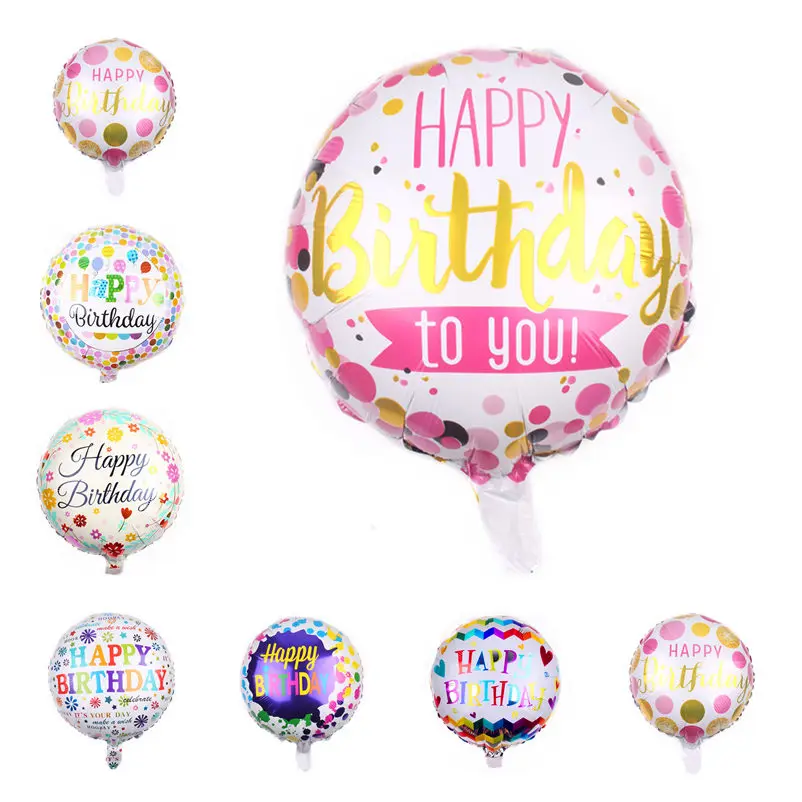 TSZWJ New 18-inch Round Happy Birthday Balloons Birthday Party Decoration Balloons Wholesale
TSZWJ New 18-inch Round Happy Birthday Balloons Birthday Party Decoration Balloons Wholesale