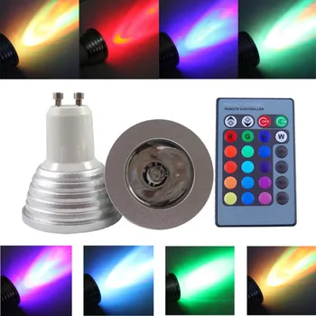 100X Christmas lights 6W E27 E14 MR16 B22 GU5.3 E26 GU10 Color LED RGB Magic Light Bulb 16 Colors Changing With Wireless Remote
100X Christmas lights 6W E27 E14 MR16 B22 GU5.3 E26 GU10 Color LED RGB Magic Light Bulb 16 Colors Changing With Wireless Remote