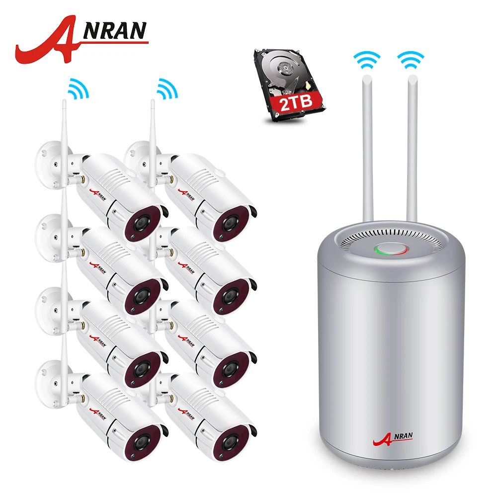 ANRAN 8CH 1080P Wifi Security Camera System Outdoor Waterproof Video Surveillance Camera Kit P2P Wireless Camera System
ANRAN 8CH 1080P Wifi Security Camera System Outdoor Waterproof Video Surveillance Camera Kit P2P Wireless Camera System