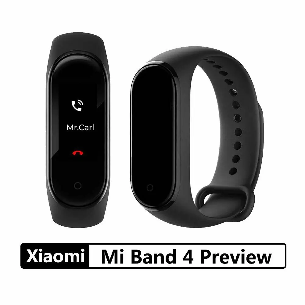 Text - Xiaomi Mi Band 4 Music Smart Band Heart Rate Fitness Watch 135 mAh Color Screen Bluetooth 5.0