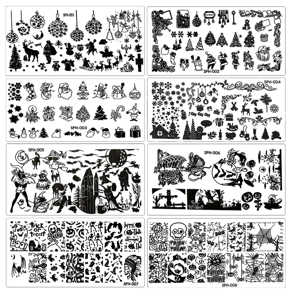 1 Pcs Nail Stencils Stamping Tools New Halloween Christmas Emoji Lace Steel Templates Nail Art Polish Decor Plate
1 Pcs Nail Stencils Stamping Tools New Halloween Christmas Emoji Lace Steel Templates Nail Art Polish Decor Plate