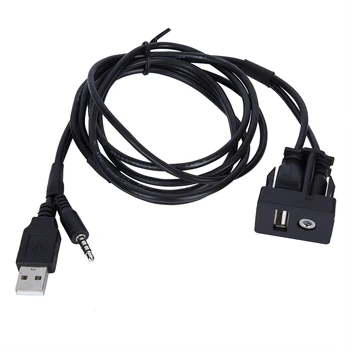 1M Car Boat Dash Flush Mount USB Port obd2 cable splitter 3.5mm AUX USB Extension Cable Lead Mounting Panel Headphone Male r
1M Car Boat Dash Flush Mount USB Port obd2 cable splitter 3.5mm AUX USB Extension Cable Lead Mounting Panel Headphone Male r