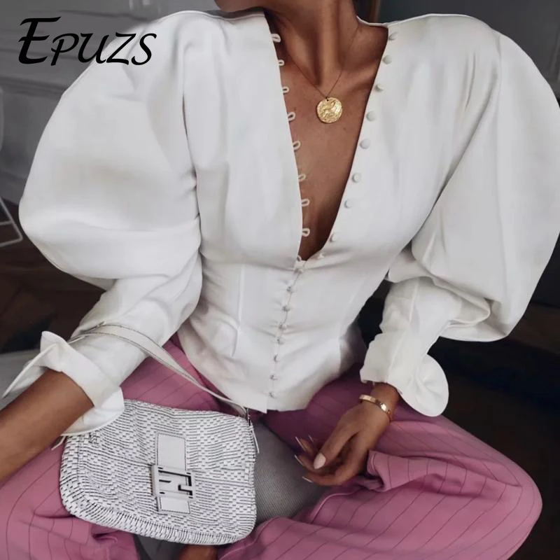 vintage button white blouse shirts korean womens tops and blouses Streetwear clothes lantern sleeve blusas mujer de moda 2019
vintage button white blouse shirts korean womens tops and blouses Streetwear clothes lantern sleeve blusas mujer de moda 2019