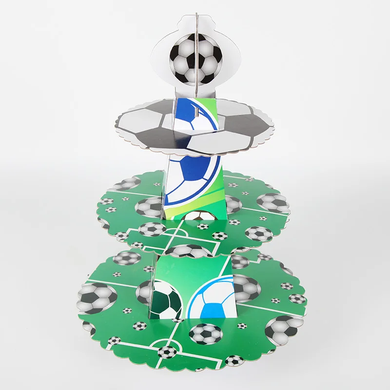 Football Soccer 3 Tier Kids Birthday Supplies Cardboard Cupcake Paper Stand Plates Party Cake Holder Party Decoration
Football Soccer 3 Tier Kids Birthday Supplies Cardboard Cupcake Paper Stand Plates Party Cake Holder Party Decoration