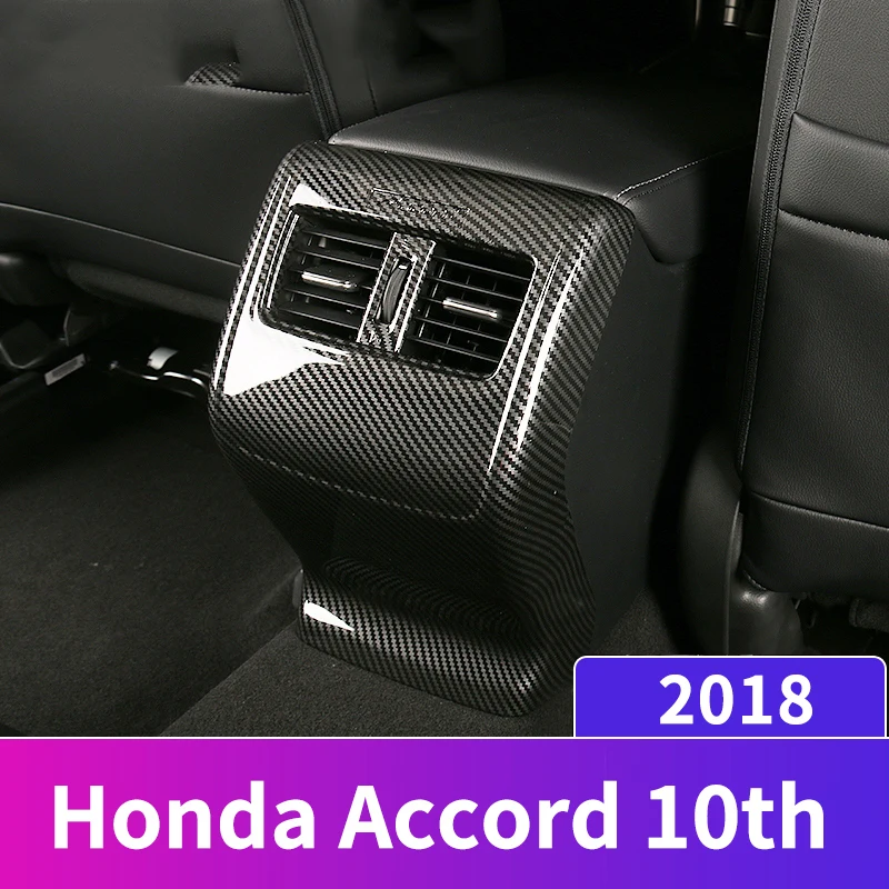Carbon fiber Car Rear Air Conditioning Vent Outlet Protective Trim Cover Sticker For Honda Accord 2018 Car Styling Accessories
Carbon fiber Car Rear Air Conditioning Vent Outlet Protective Trim Cover Sticker For Honda Accord 2018 Car Styling Accessories