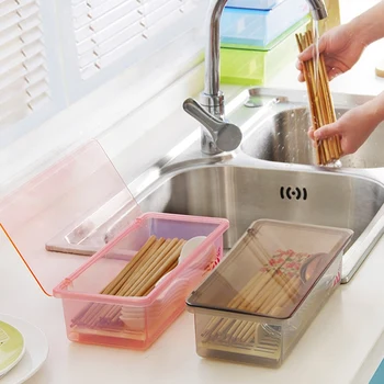 Simple chopstick spoon fork storage box With Drain Compartment chopsticks cage tableware Plastic holder box kitchen organizer
Simple chopstick spoon fork storage box With Drain Compartment chopsticks cage tableware Plastic holder box kitchen organizer