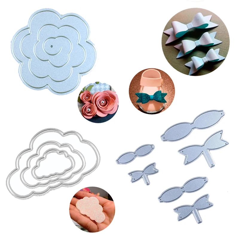 Bowknot/Clouds/Rose Flower Metal Cutting Dies Stencils for DIY Scrapbooking Stamps Paper Photo Album Embossing Folders Dies Cut
Bowknot/Clouds/Rose Flower Metal Cutting Dies Stencils for DIY Scrapbooking Stamps Paper Photo Album Embossing Folders Dies Cut
