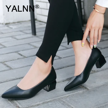YALNN 2019 Pumps High Heels Women Shoes Fashion New Women Slip-on Square Heels Pointed Toe Female Shoes Pumps for Ladies
YALNN 2019 Pumps High Heels Women Shoes Fashion New Women Slip-on Square Heels Pointed Toe Female Shoes Pumps for Ladies