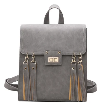 Tassel Women travel Backpacks Gril School Bags for women 2018 Teenagers High Quality Black Pu Leather Backpack mochilas mujer
Tassel Women travel Backpacks Gril School Bags for women 2018 Teenagers High Quality Black Pu Leather Backpack mochilas mujer
