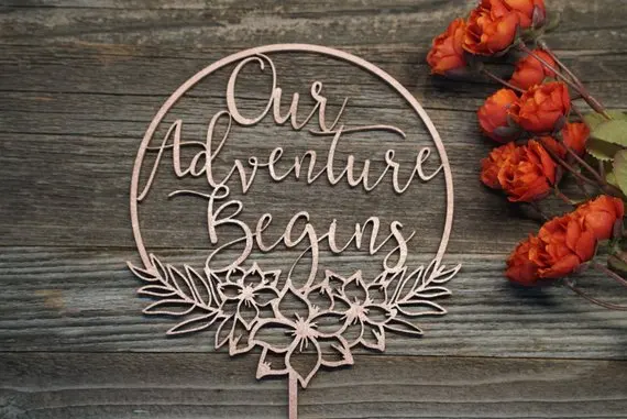 Wedding Cake Topper | Our Adventure Begins | Bridal Shower Topper | Calligraphy Cake Topper | Modern Cake Topper
Wedding Cake Topper | Our Adventure Begins | Bridal Shower Topper | Calligraphy Cake Topper | Modern Cake Topper